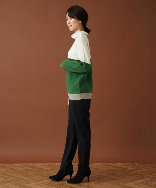 Leilian / レリアン ニット・セーター | カラーブロックハイネックニット | 詳細5