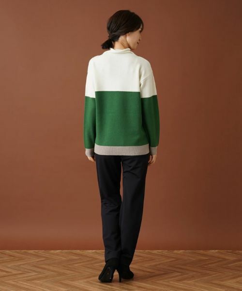 Leilian / レリアン ニット・セーター | カラーブロックハイネックニット | 詳細6