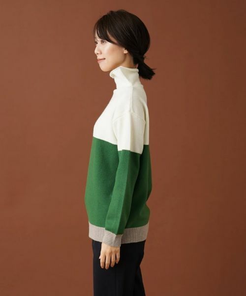 Leilian / レリアン ニット・セーター | カラーブロックハイネックニット | 詳細8