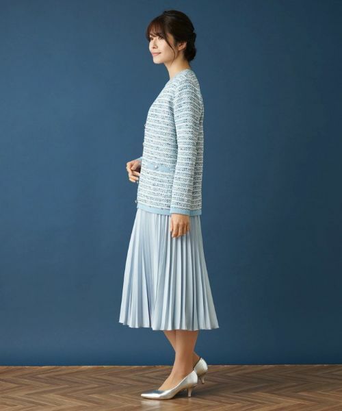 Leilian / レリアン カーディガン・ボレロ | ツイードライクVネックカーディガン | 詳細13
