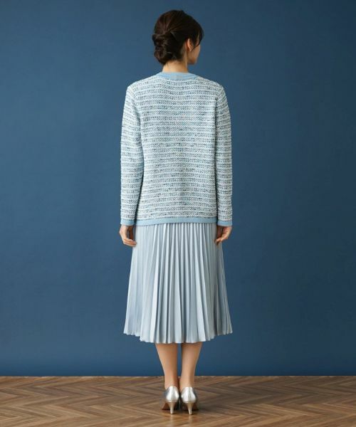 Leilian / レリアン カーディガン・ボレロ | ツイードライクVネックカーディガン | 詳細14