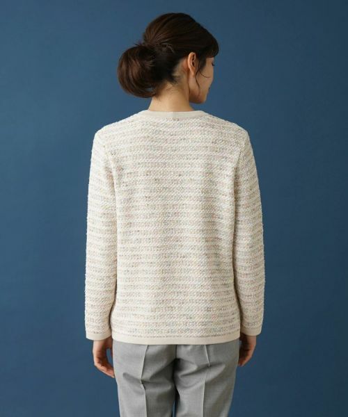 Leilian / レリアン カーディガン・ボレロ | ツイードライクVネックカーディガン | 詳細6