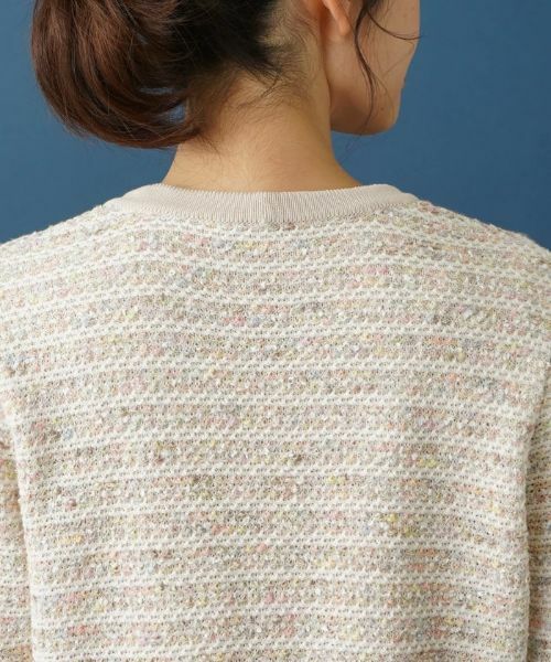 Leilian / レリアン カーディガン・ボレロ | ツイードライクVネックカーディガン | 詳細8