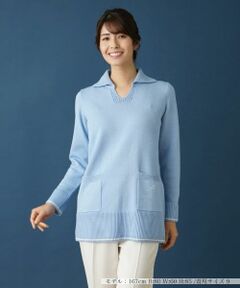 Leilian / レリアン ニット・セーター | スキッパーニットポロシャツ