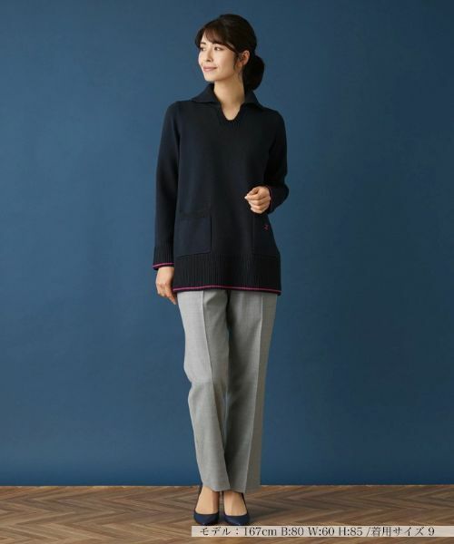 Leilian / レリアン ニット・セーター | スキッパーニットポロシャツ | 詳細1