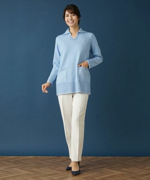 Leilian / レリアン ニット・セーター | スキッパーニットポロシャツ | 詳細13