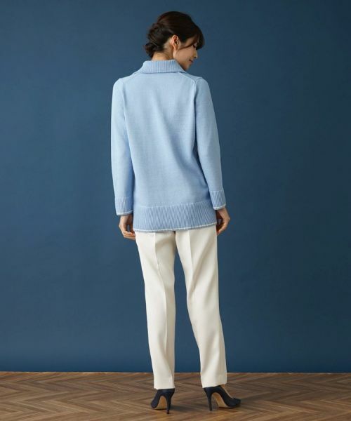 Leilian / レリアン ニット・セーター | スキッパーニットポロシャツ | 詳細15