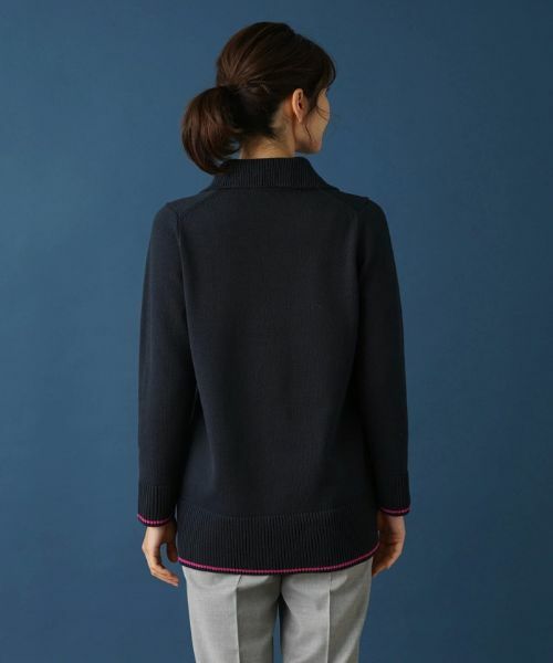 Leilian / レリアン ニット・セーター | スキッパーニットポロシャツ | 詳細6
