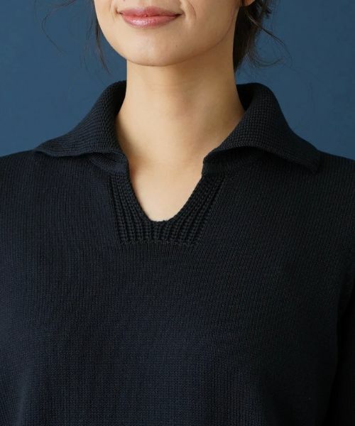 Leilian / レリアン ニット・セーター | スキッパーニットポロシャツ | 詳細7