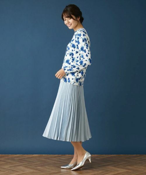 Leilian / レリアン ニット・セーター | ローズ柄クルーネックニット | 詳細2