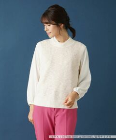 Leilian / レリアン テーラードジャケット | スラブニットベスト