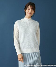 Leilian / レリアン テーラードジャケット | スラブニットベスト