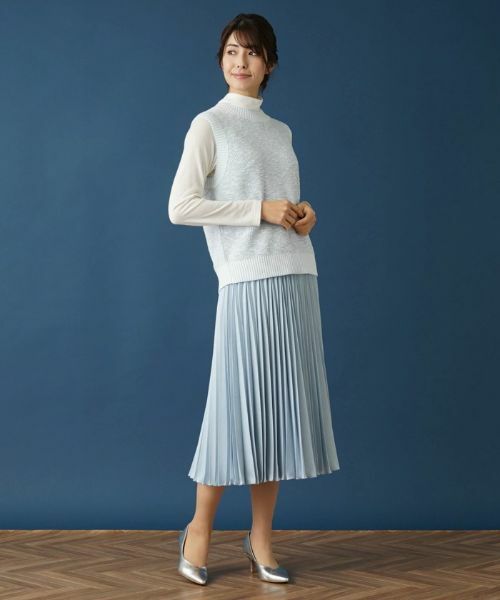 Leilian / レリアン テーラードジャケット | スラブニットベスト | 詳細12