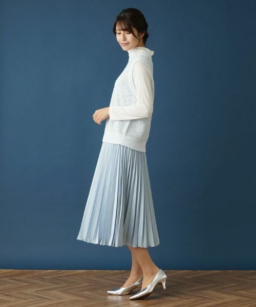 Leilian / レリアン テーラードジャケット | スラブニットベスト | 詳細13