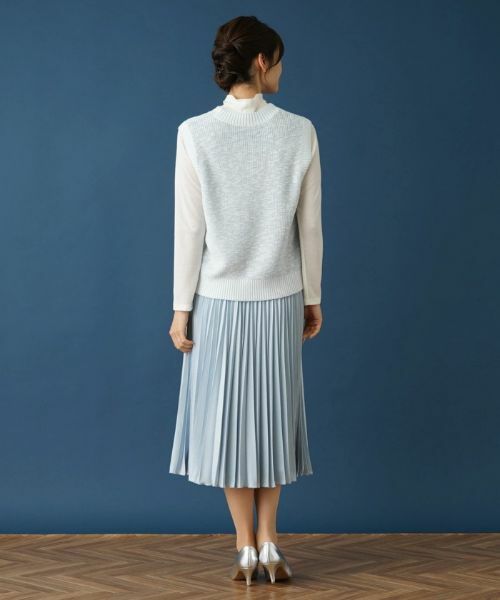 Leilian / レリアン テーラードジャケット | スラブニットベスト | 詳細14