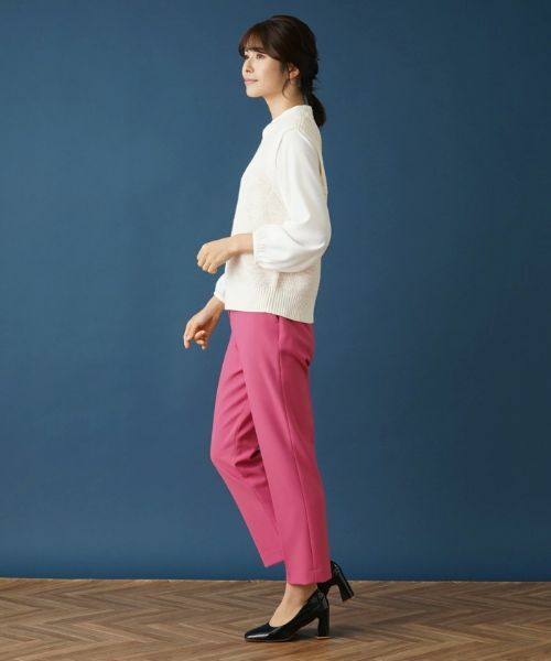 Leilian / レリアン テーラードジャケット | スラブニットベスト | 詳細2