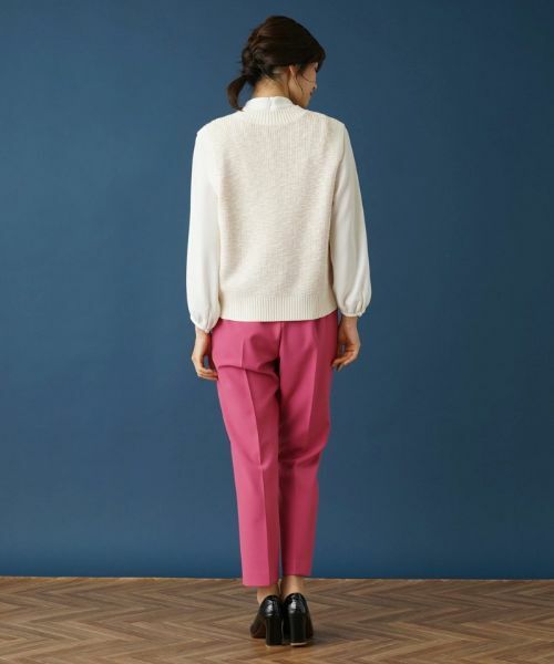 Leilian / レリアン テーラードジャケット | スラブニットベスト | 詳細3