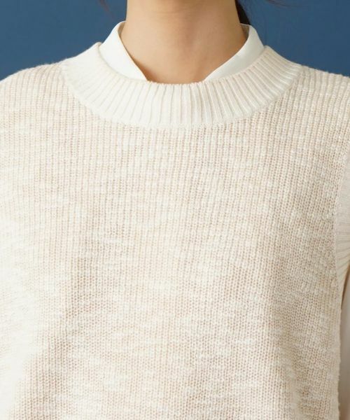 Leilian / レリアン テーラードジャケット | スラブニットベスト | 詳細7