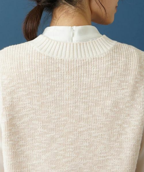 Leilian / レリアン テーラードジャケット | スラブニットベスト | 詳細8