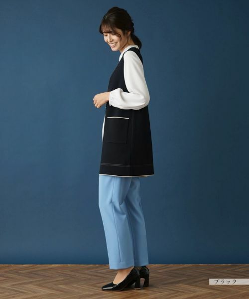 Leilian / レリアン テーラードジャケット | ダブルフェイスニットベスト | 詳細2