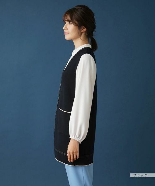 Leilian / レリアン テーラードジャケット | ダブルフェイスニットベスト | 詳細5