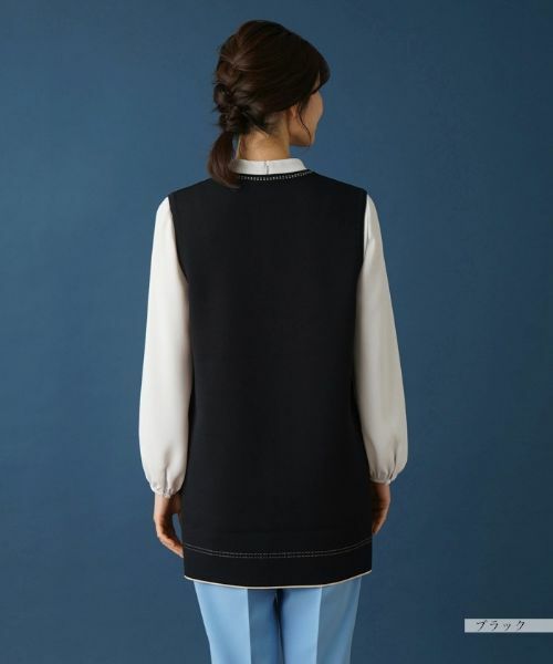 Leilian / レリアン テーラードジャケット | ダブルフェイスニットベスト | 詳細6