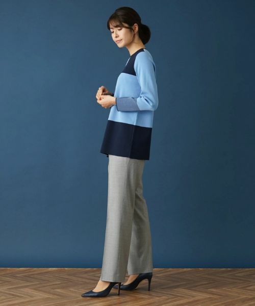 Leilian / レリアン ニット・セーター | カラーブロッククルーネックニット | 詳細13