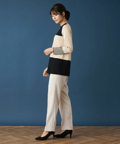 Leilian / レリアン ニット・セーター | カラーブロッククルーネックニット | 詳細2