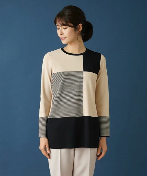 Leilian / レリアン ニット・セーター | カラーブロッククルーネックニット | 詳細4