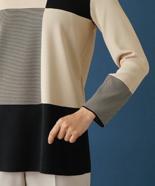 Leilian / レリアン ニット・セーター | カラーブロッククルーネックニット | 詳細9