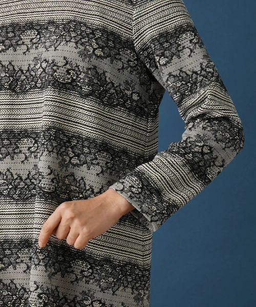 Leilian / レリアン シャツ・ブラウス | レースボーダーチュニックブラウス | 詳細9