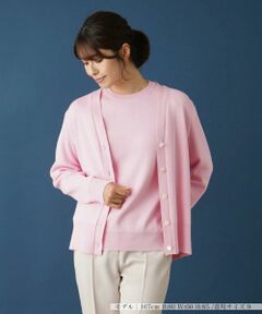 Leilian / レリアン カーディガン・ボレロ | Vネックニットカーディガン