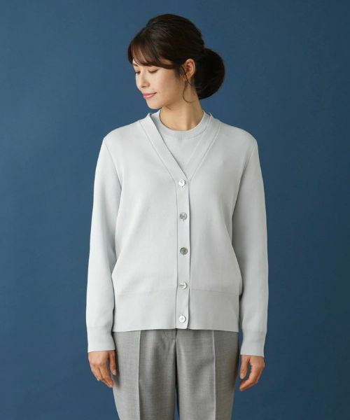 Leilian / レリアン カーディガン・ボレロ | Vネックニットカーディガン | 詳細4
