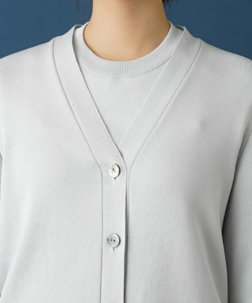 Leilian / レリアン カーディガン・ボレロ | Vネックニットカーディガン | 詳細7