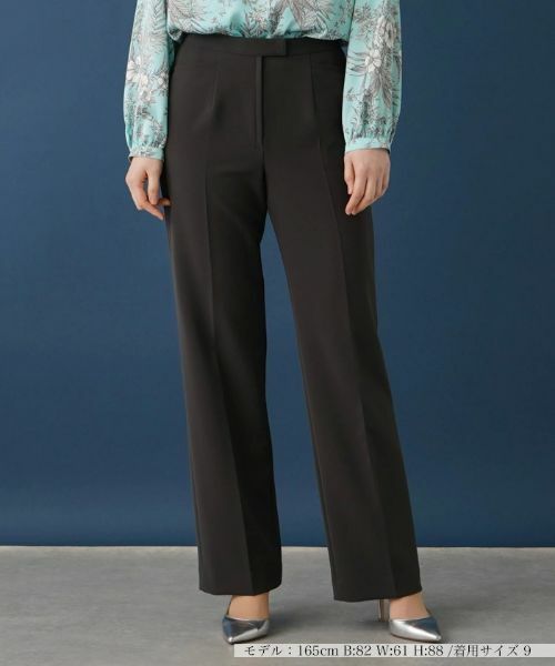 Leilian / レリアン その他パンツ | センタープレスパンツ(チャコールグレー)