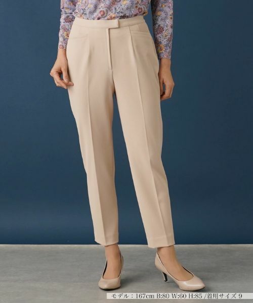 Leilian/レリアン ストレッチクロップドパンツ キャメル 7(S) Leilian/レリアン ストレッチクロップドパンツ キャメル 7(S)
