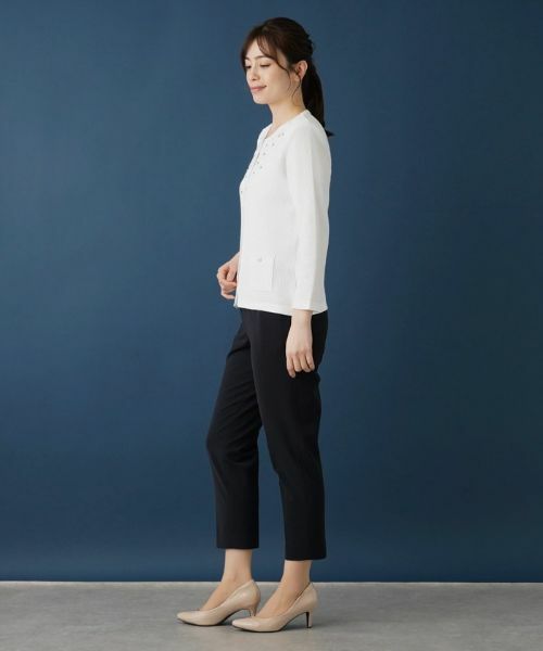 Leilian / レリアン その他パンツ | ラメゴムクロップドパンツ | 詳細5