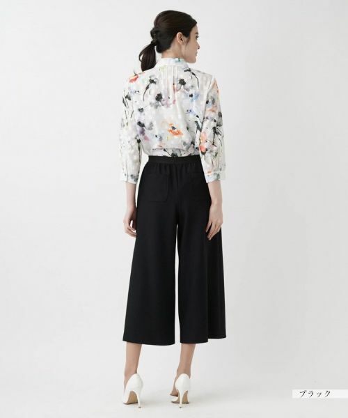 Leilian / レリアン その他パンツ | ストレッチクロップドワイドパンツ | 詳細14