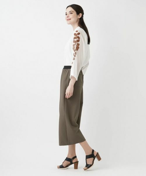 Leilian / レリアン その他パンツ | ストレッチクロップドワイドパンツ | 詳細2