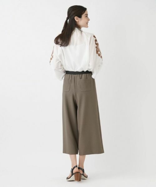 Leilian / レリアン その他パンツ | ストレッチクロップドワイドパンツ | 詳細3
