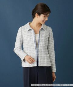 Leilian / レリアン テーラードジャケット | 【セレモニー】ラメツイードジャケット