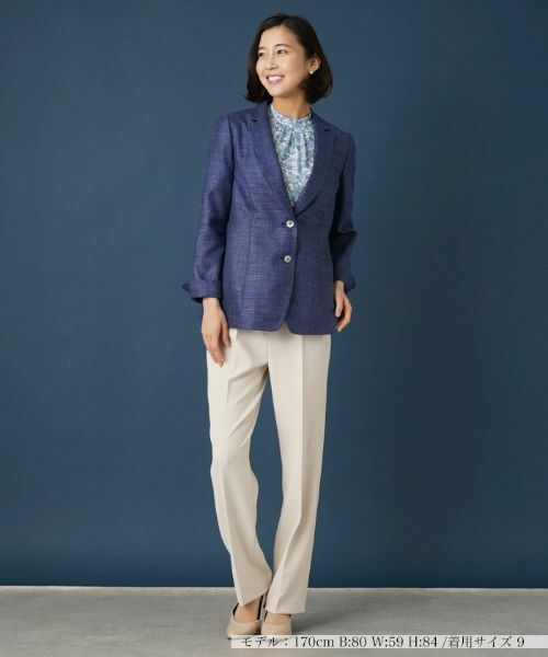 Leilian / レリアン テーラードジャケット | シルク混ブレザー | 詳細1