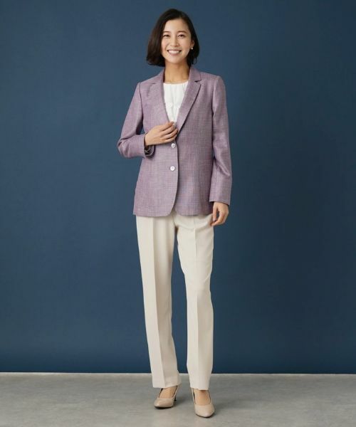 Leilian / レリアン テーラードジャケット | シルク混ブレザー | 詳細14