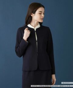 Leilian / レリアン テーラードジャケット | 【セットアップ対応商品】ノーカラージャケット