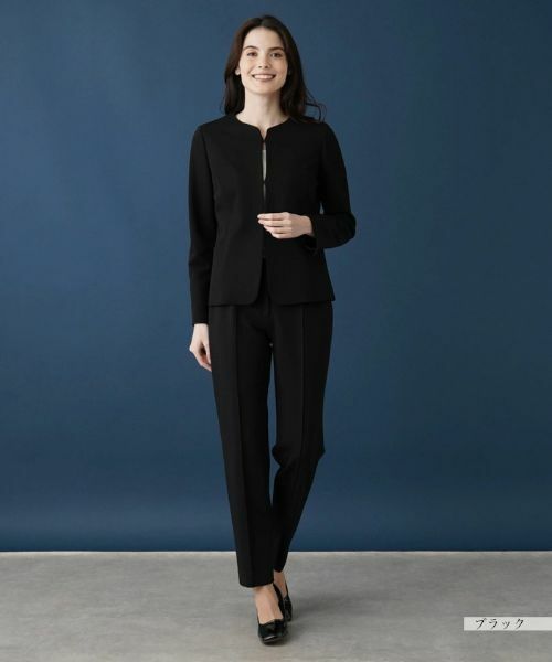 Leilian / レリアン テーラードジャケット | 【セットアップ対応商品】ノーカラージャケット | 詳細1