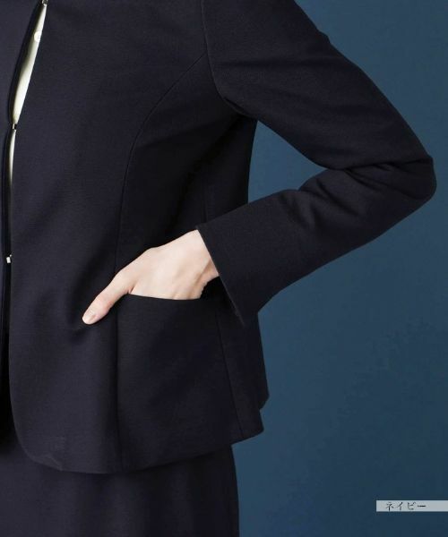 Leilian / レリアン テーラードジャケット | 【セットアップ対応商品】ノーカラージャケット | 詳細13