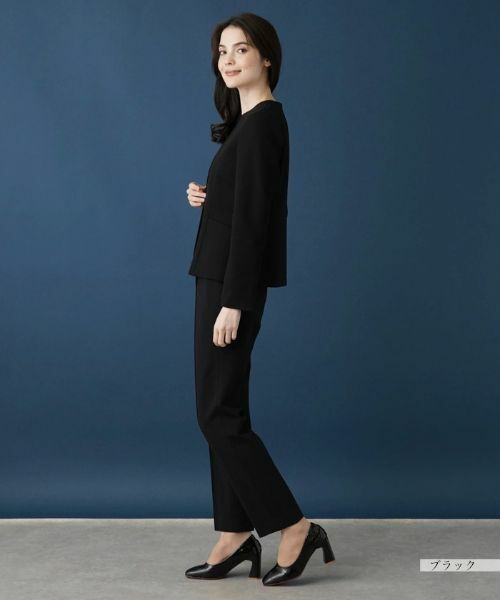 Leilian / レリアン テーラードジャケット | 【セットアップ対応商品】ノーカラージャケット | 詳細2