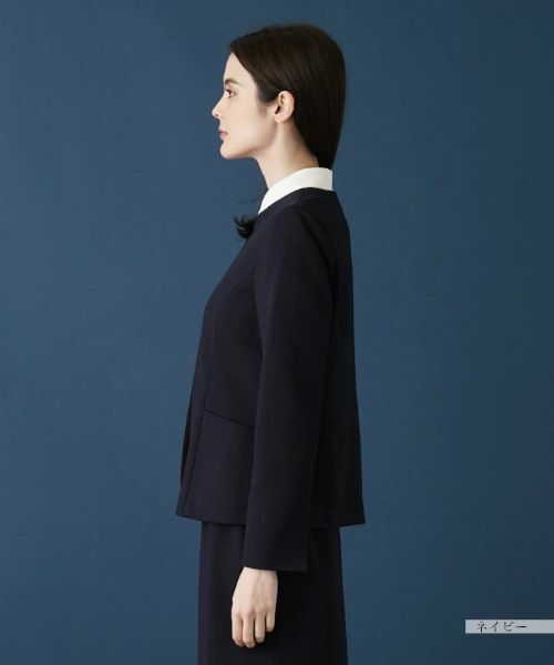 Leilian / レリアン テーラードジャケット | 【セットアップ対応商品】ノーカラージャケット | 詳細8