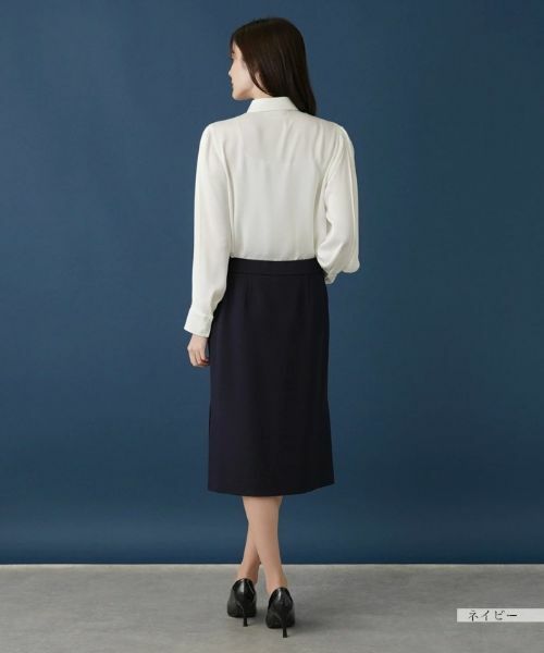 Leilian / レリアン ミニ・ひざ丈スカート | 【セットアップ対応商品】ミディ丈タイトスカート | 詳細3