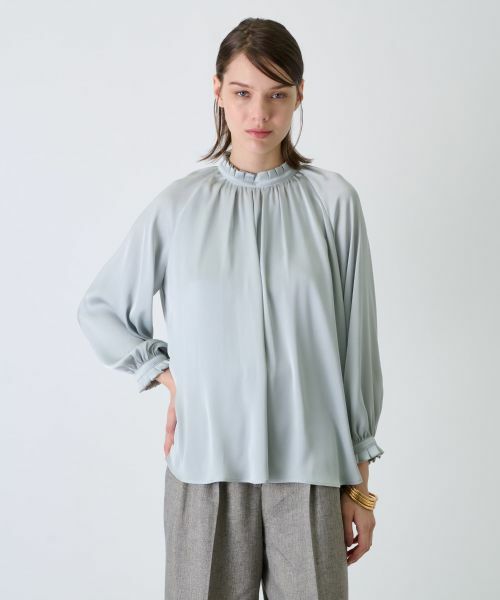 Leilian / レリアン シャツ・ブラウス | 【店舗人気】スタンドカラーブラウス | 詳細12